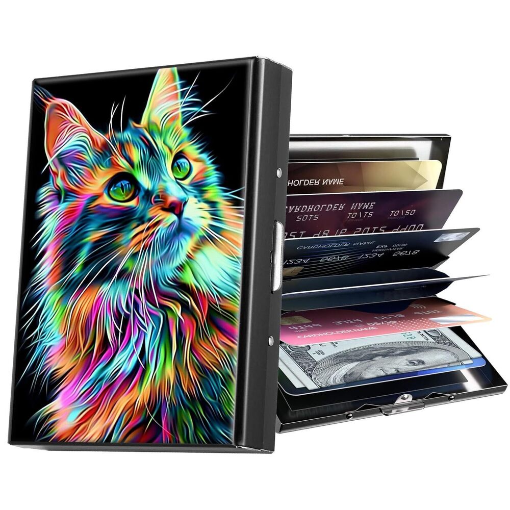 6615 Metal Wallet,Credit Card Holder ,Thin Slim Mini Aluminum Wallet RFID